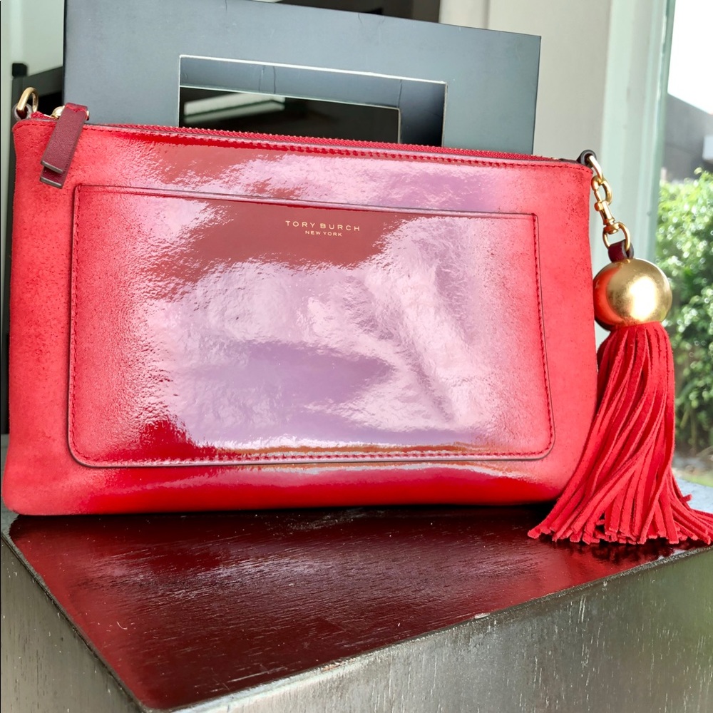 Ombré Tory Burch Tassel Crossbody/Clutch